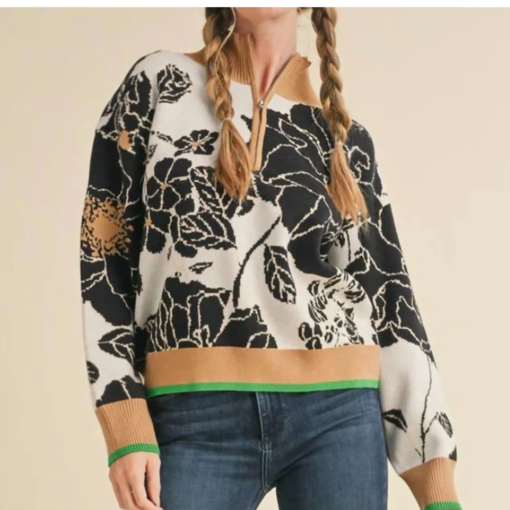 Floral Sweater